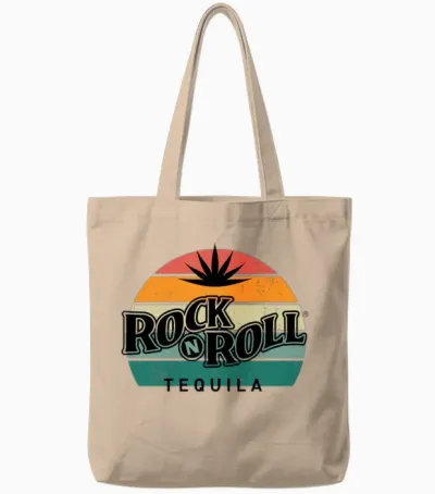 Rock N Roll Tequila Eighth Collection Tote Bags - Natural