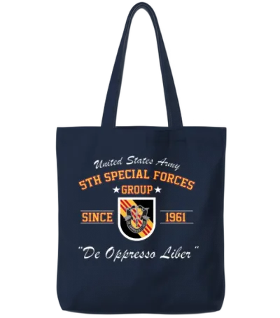 5th Special Forces Group 5th Sfg Tote Bags - Navy