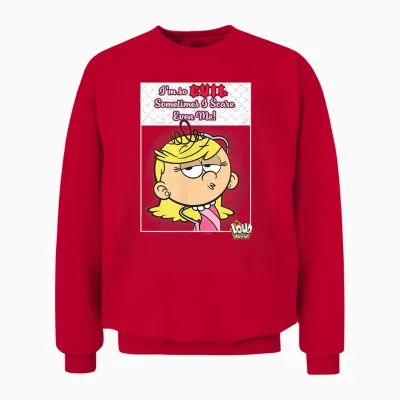 The Loud House I'm So Evil Sometimes I Scare Even Me Lola Unisex Sweatshirt - Red