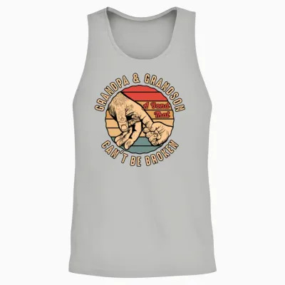 Vintage Grandpa Grandson Saying Gift Unisex Tank Top - Ash