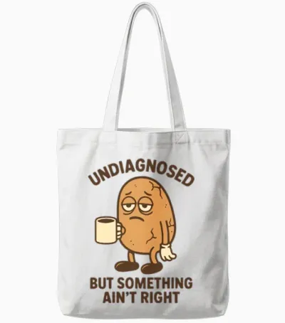 Undiagnosed but Something Ain’t Right Tote Bags - White