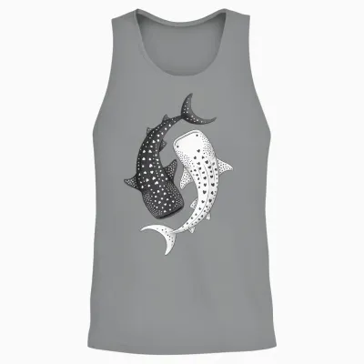 Walhai Yin Yang Meeresbiologie Unisex Tank Top - Sport Grey