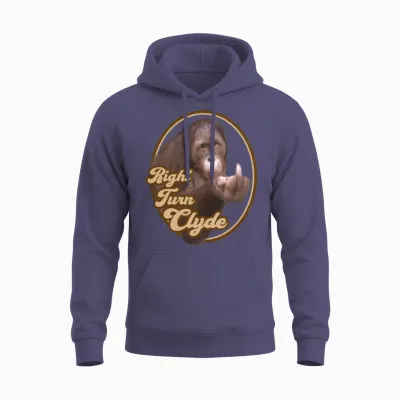 Right Turn Clyde Clint Eastwood Every Which Way Unisex Hoodie - Heather Sport Dark Navy