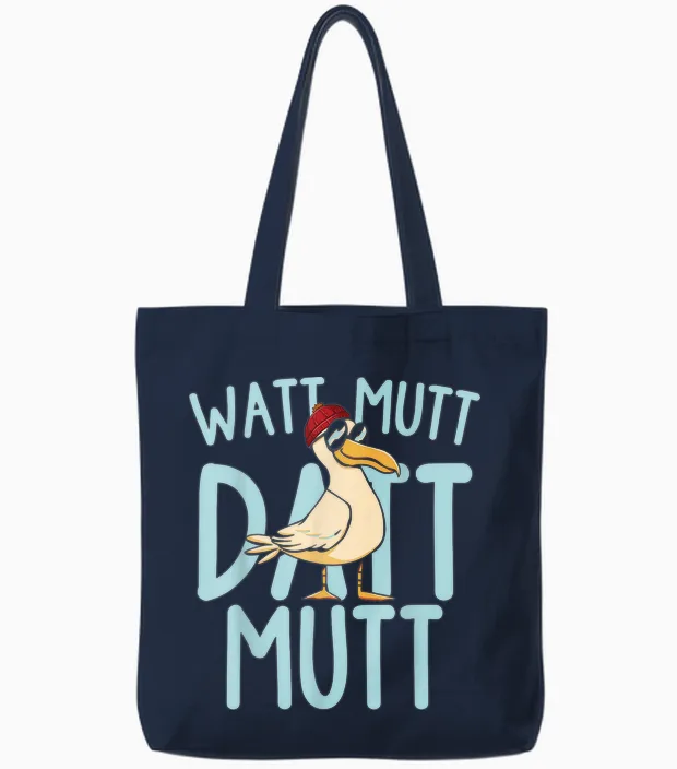 Lustige Möwe Mit Sonnebrille Norddeutsche Sprüche Tote Bags in Navy