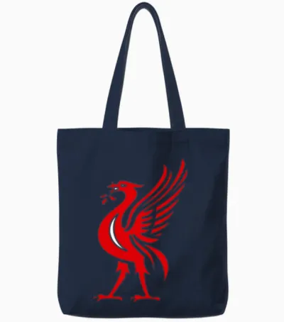 Liverpool Liver Bird Tote Bags - Navy