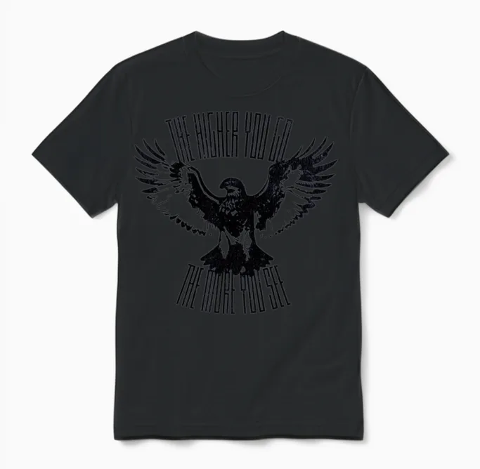 Eagle Vision - Wildlife Unisex T-Shirt in Black
