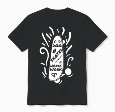 Funny Skateboarding Phrase Unisex T-Shirt - Black