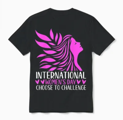 International Women's Day Choose to Challenge Unisex T-Shirt - Black