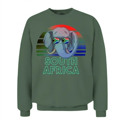 South Africa Unisex Sweatshirt - Military Green