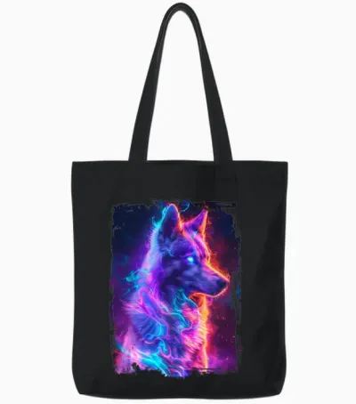 Dog Tote Bags - Black
