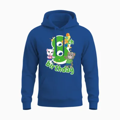 Talking Tom & Friends 8th Birthday Unisex Hoodie - Royal