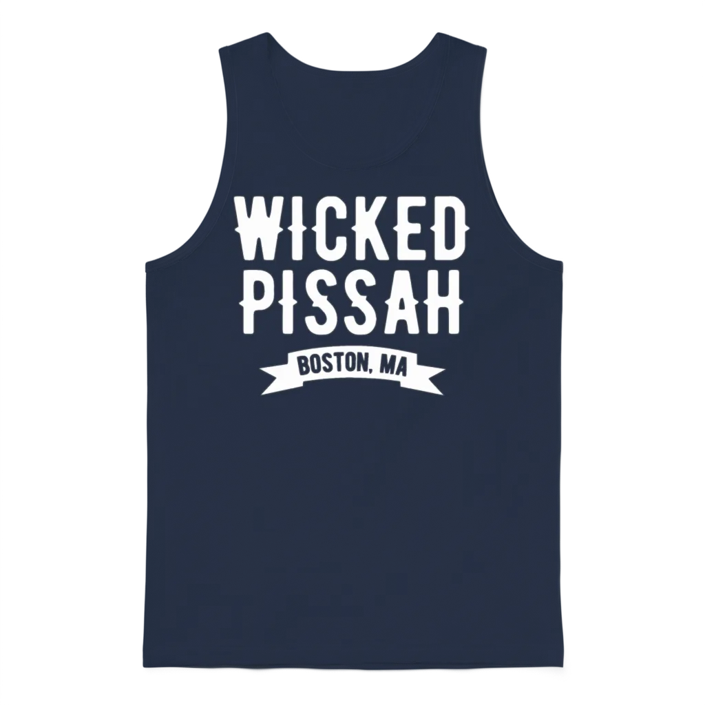 Wicked Pissah Unisex Tank Top - Navy