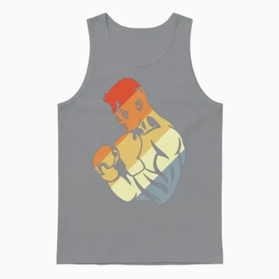 Retro Boxer Unisex Tank Top - Sport Grey