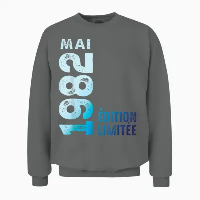 édition Limitée Mai 1982 Cadeau D'anniversaire 1982 Unisex Sweatshirt - Graphite Heather