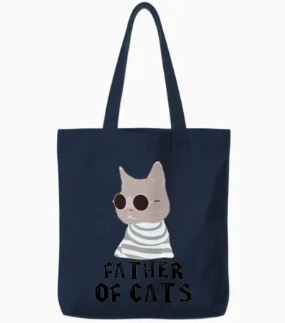 Funny Animals Tote Bags - Navy