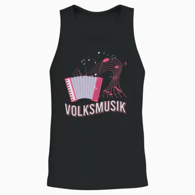Folk Music Party Festival Outfit German Hits Unisex Tank Top - Black