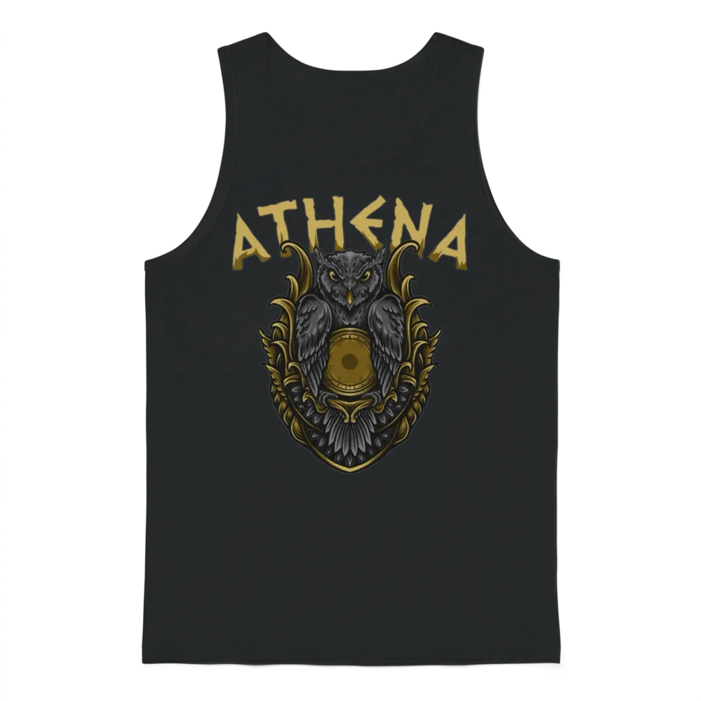 Athena Greek Mythology Unisex Tank Top - Black