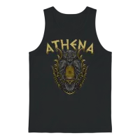 Athena Greek Mythology Unisex Tank Top - Black – 1