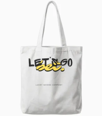 Let's Go Design - Bet Series Tote Bags - White