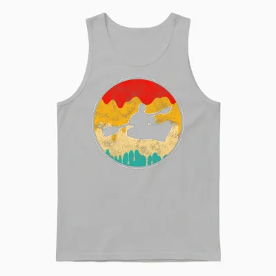 Canoe Retro Unisex Tank Top - Ash