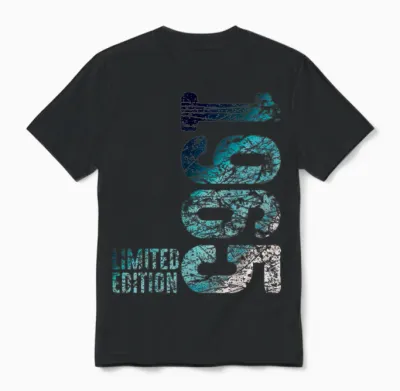 60th Birthday Man Woman 60 Years 1965 Decorative Funny Gift T-Shirt, Black Unisex T-Shirt - Black
