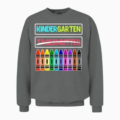 Hallo Kindergarten Tschüss Tagesmutter Kindergartenkind Unisex Sweatshirt - Graphite Heather