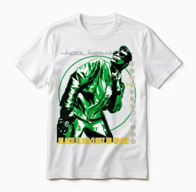 Control Industry - Kool Keith Verloren Im Weltraum T-Shirt Schwarz Unisex Erwachsene S Eu 16 V-Ausschnitt Kurzarm Polyester 100% Klassisch Exklusive Kool Keith-Design Unisex T-Shirt - White
