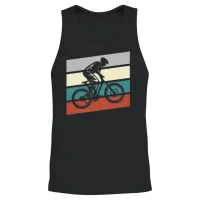 Mountainbike Retro Unisex Tank Top - Black – 2