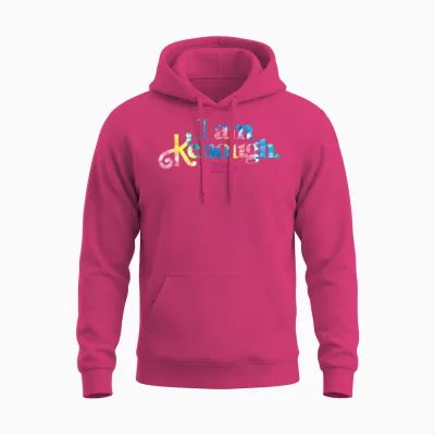 Barbie the Movie - I Am Kenough Tie Dye Logo Unisex Hoodie - Heliconia