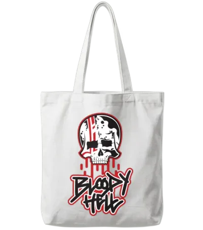 Bloody Hell Tote Bags - White