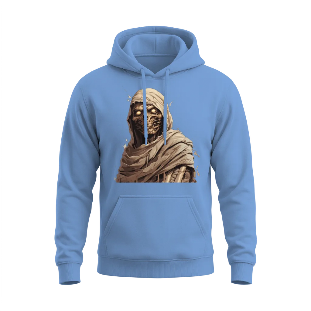 Undead Mummy Unisex Hoodie - Carolina Blue