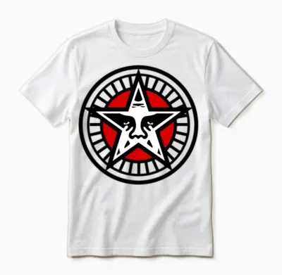 Obey Star Face Unisex T-Shirt - White