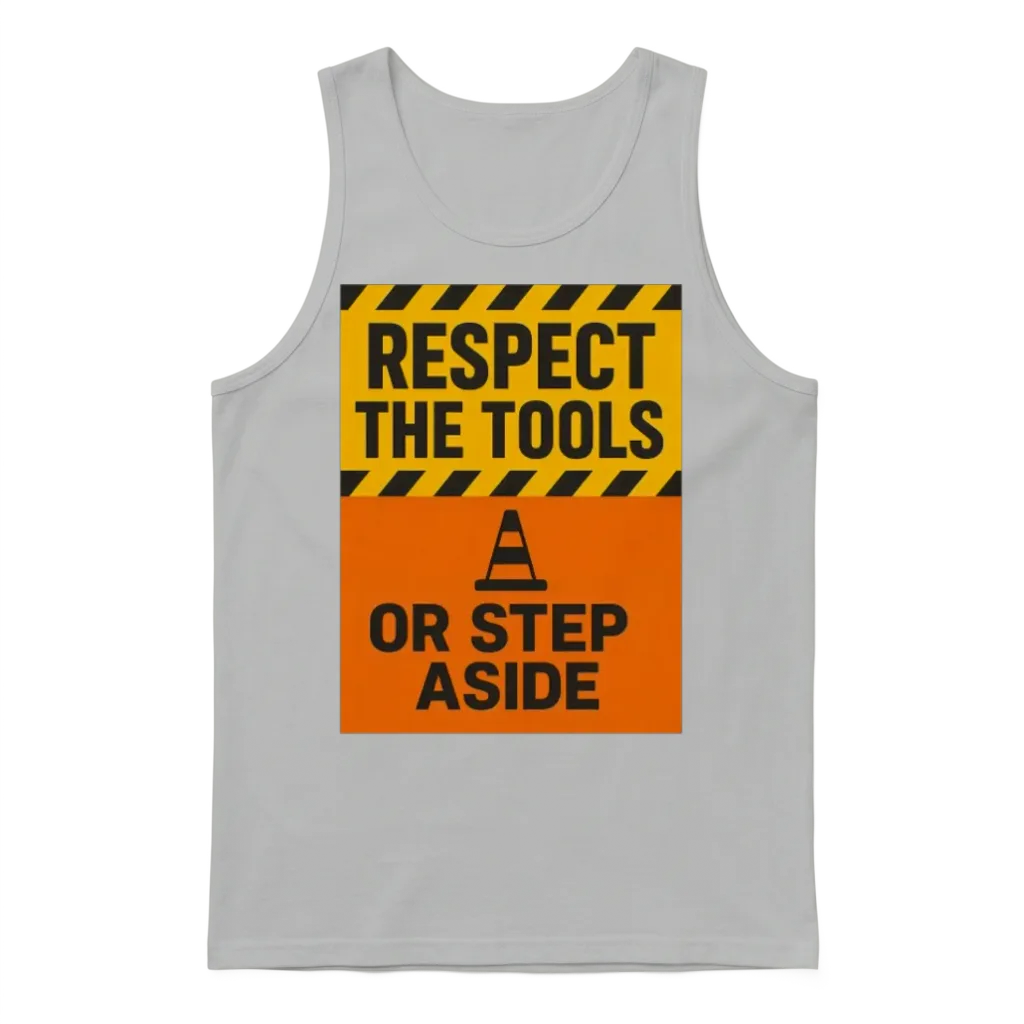 Respect the Tools โ Bold Tradesman Motto Unisex Tank Top - Ash