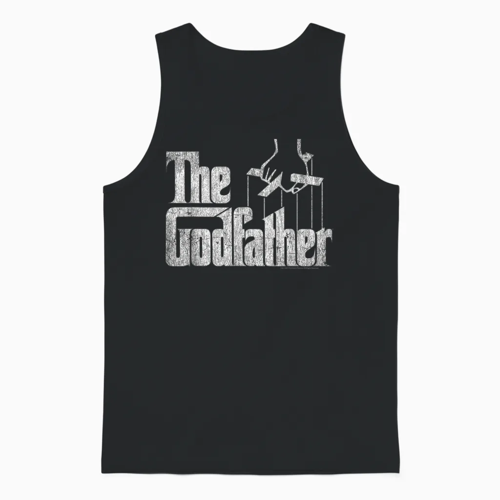 The Godfather T-Shirt - Herren, Schwarz, S, Kurzarm, Klassische Passform, Offizielles 'the Godfather' Logo Unisex Tank Top in Black