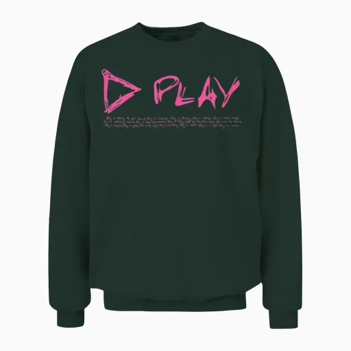 Ed Sheeran Official Amazon Exclusive Play Mantra Unisex Sweatshirt - Forest