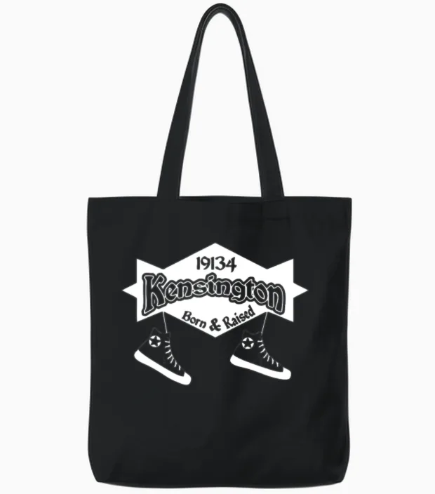 Kensington Born Raised Tote Bags in Black