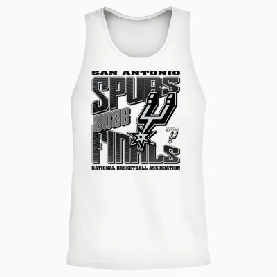 Nba San Antonio Spurs 2026 Finals Let's Go T Shirts and Tees for Men and Women Unisex Tank Top - White
