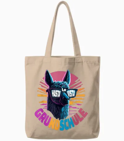 Hasta La Vista Lama Alpaka Grundschule Abschluss 5.klasse Tote Bags - Natural