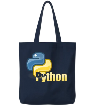 Python Tote Bags - Navy