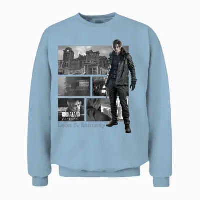 Resident Evil Requiem Leon Bp Unisex Sweatshirt - Light Blue