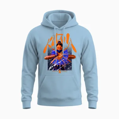 Mortal Kombat 2 Kitana Fans Unisex Hoodie - Light Blue