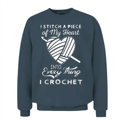 I Crochet Unisex Sweatshirt - Dark Heather