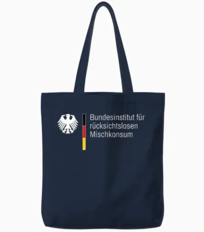 Bundesinstitut Für Rücksichtslosen Mischkonsum Tote Bags - Navy