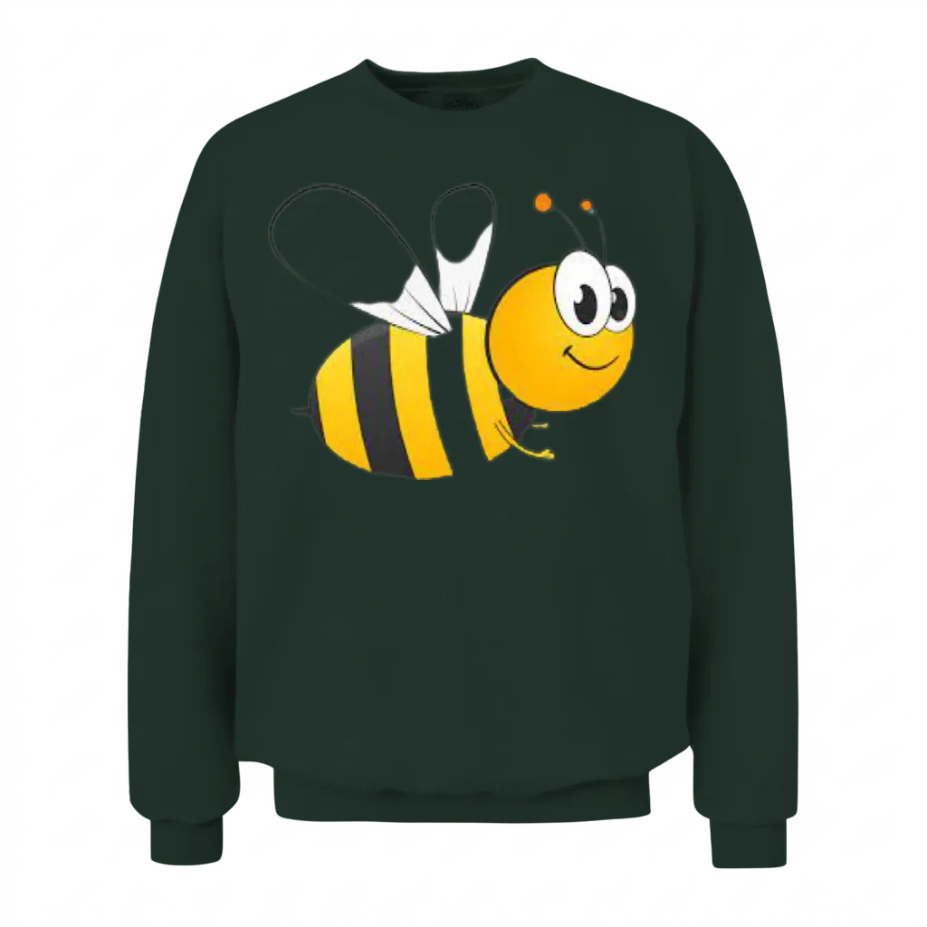 Funny Bee Unisex Sweatshirt - Forest