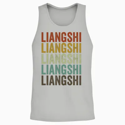 Liangshi China Retro Vintage Unisex Tank Top - Ash