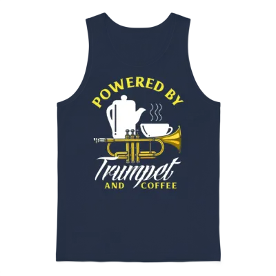 Funny Trumpet Player Gift Unisex Tank Top - Navy