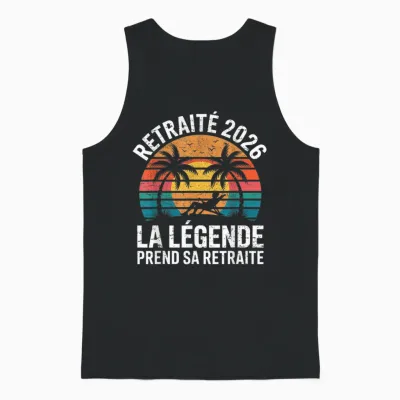 Retraité 2026 La Légende Prend Sa Retraite Unisex Tank Top - Black