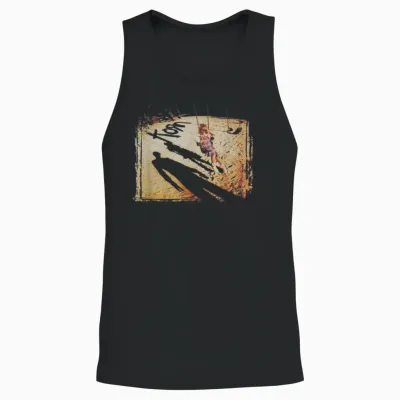 Korn Swing Set Cover T-Shirt, Black, S Unisex Tank Top - Black