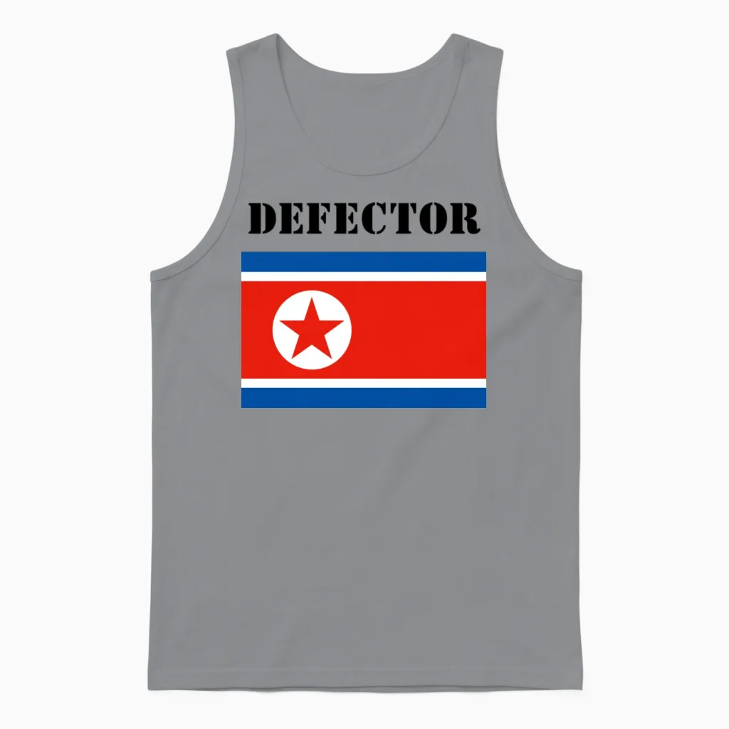 North Korea: Defector Unisex Tank Top in Sport Grey