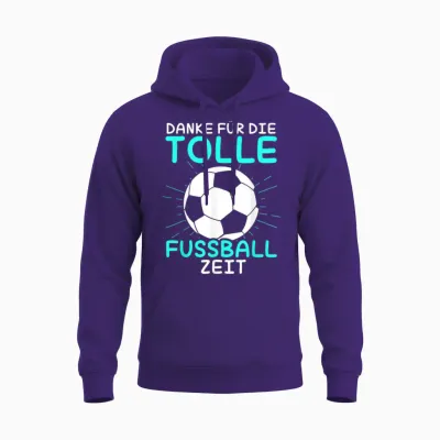 Danke Für Die Tolle Fussball Zeit Fußball Trainer Abschied Unisex Hoodie - Purple